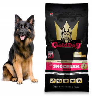 Gold Dog sušené hovädzie krmivo 15 kg